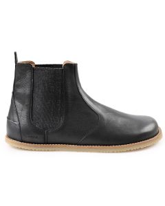 Ghete Chelsea barefoot LUNA - Black - TIKKI SHOES BOOTS