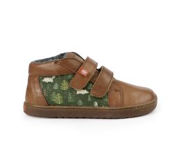 Mid-cut barefoot boots FIREFLY Brown