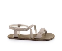 Sandale barefoot vegane SELENE - Taupe - Tikki Shoes