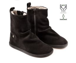 Ghete barefoot VELVET - Black